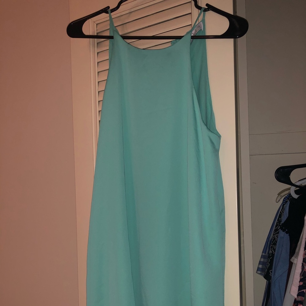 Short light blue dress